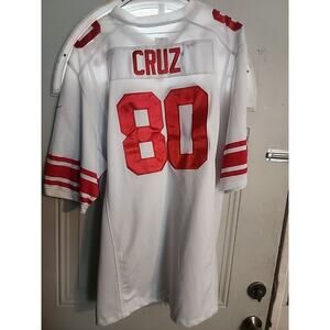 NFL NEW YORK GIANTS VICTOR CRUZ WHITE/RED JERSEY Size 3X Nike